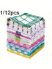 1/12pcs Plaid Dish Cloths - Quick-Drying Absorbent Kitchen Towels For Hand Washing, Square Space Theme Dish Cloths, Suitable For Living Room Cleaning And Drying, No Electricity Required